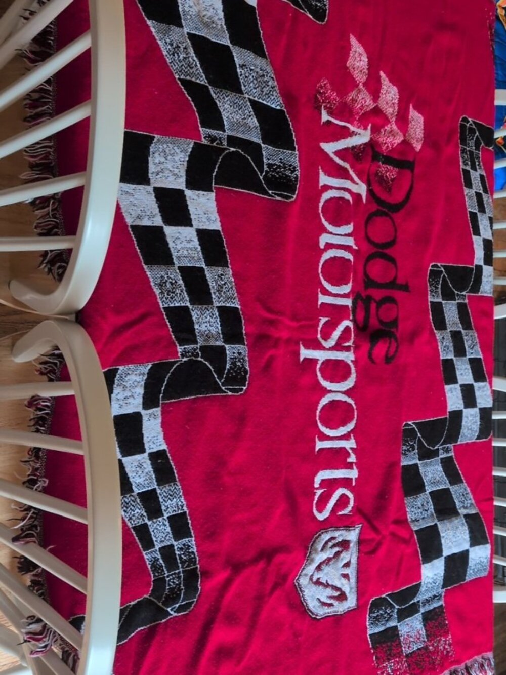 Northwest Dodge Motor Sports Fringed Throw